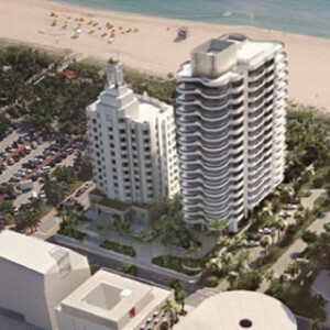 Images de la Faena House, complexe immobilier de quatorze étages situé à Miami.