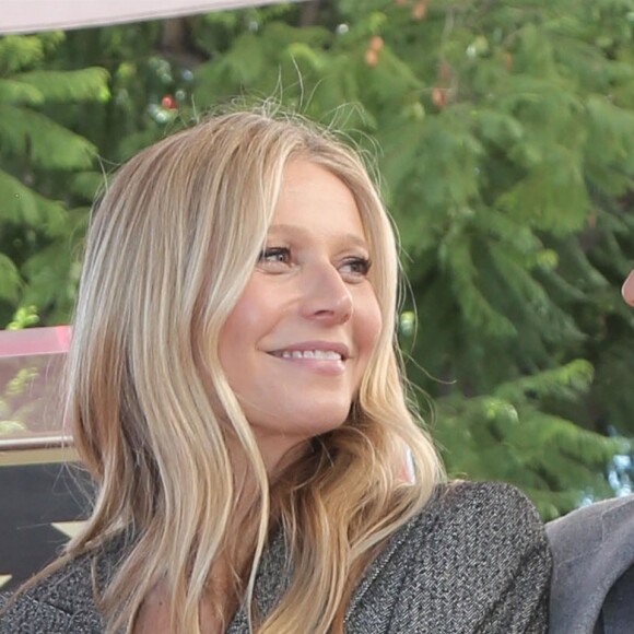 Gwyneth Paltrow et son mari Brad Falchuk - Ryan Murphy reçoit son étoile sur le Walk Of Fame à Hollywood, le 4 décembre 2018