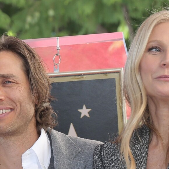 Gwyneth Paltrow et son mari Brad Falchuk - Ryan Murphy reçoit son étoile sur le Walk Of Fame à Hollywood, le 4 décembre 2018