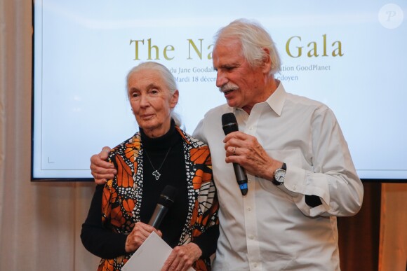 Exclusif - Jane Goodall et Yann Arthus-Bertrand - Soirée "The Nature Gala - Fondation GoodPlanet" au Pavillon Ledoyen à Paris le 18 décembre 2018. © Philippe Doignon/Bestimage