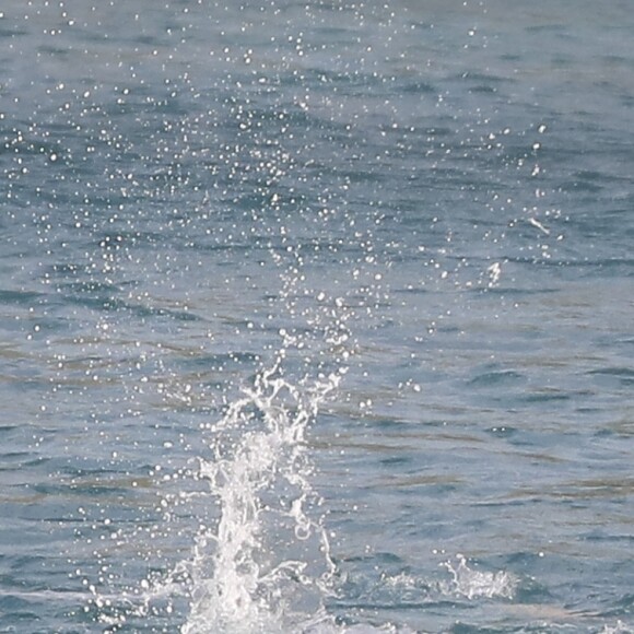 Pippa Middleton et son mari James Matthews profitent d'une baignade en amoureux sur la plage de Colombier à Saint-Barthélemy, Antilles françaises, le 2 janvier 2019.