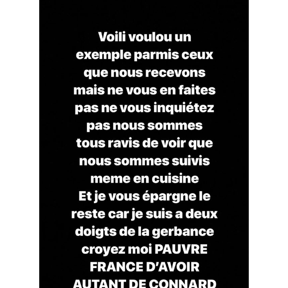 Wahiba Ribéry, la femme de Franck Ribéry, règle ses comptes sur Instagram, le 4 janvier 2019.