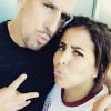 Franck Ribéry pose avec sa femme Wahiba sur Instagram le 22 juin 2017.