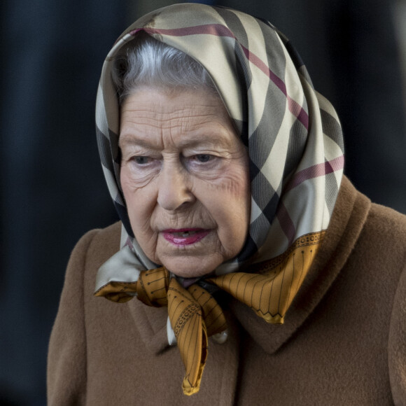 La reine Elisabeth II d'Angleterre arrive par le train à la station ferroviaire King's Lynn Station à Sandringham, pour passer les fêtes de Noël. Le 20 décembre 2018