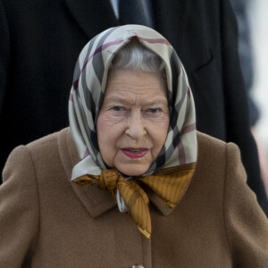 La reine Elisabeth II d'Angleterre arrive par le train à la station ferroviaire King's Lynn Station à Sandringham, pour passer les fêtes de Noël. Le 20 décembre 2018