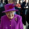 La reine Elisabeth II d'Angleterre rend visite aux membres de "the Honourable Society of Lincoln's Inn" à Londres le 13 décembre 2018.