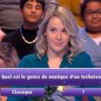 Anne-Charlotte dans "Les 12 Coups de midi", 5 janvier 2019, TF1