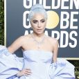 Lady Gaga (robe Valentino, bijoux Tiffany &amp; Co) - Photocall de la 76ème cérémonie annuelle des Golden Globe Awards au Beverly Hilton Hotel à Los Angeles, le 6 janvier 2019.