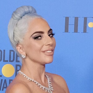 Lady Gaga lors de la press room de la 76ème cérémonie annuelle des Golden Globe Awards au Beverly Hilton Hotel à Los Angeles, Calfornie, Etats-Unis, le 6 janver 2019.