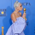 Lady Gaga (robe Valentino, bijoux Tiffany &amp; Co) lors de la press room de la 76ème cérémonie annuelle des Golden Globe Awards au Beverly Hilton Hotel à Los Angeles, Calfornie, Etats-Unis, le 6 janver 2019.
