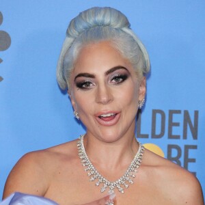 Lady Gaga lors de la press room de la 76ème cérémonie annuelle des Golden Globe Awards au Beverly Hilton Hotel à Los Angeles, Calfornie, Etats-Unis, le 6 janver 2019.