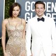 Irina Shayk et son compagnon Bradley Cooper - 76e cérémonie annuelle des Golden Globe Awards au Beverly Hilton Hotel à Los Angeles, le 6 janvier 2019.