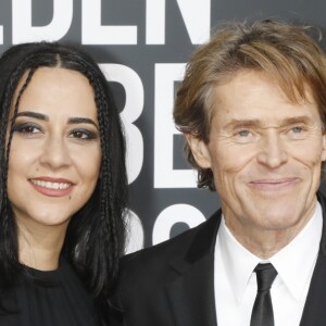 Giada Colagrande et son mari Willem Dafoe - 76e cérémonie annuelle des Golden Globe Awards au Beverly Hilton Hotel à Los Angeles, le 6 janvier 2019.