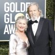 Jeff Bridges et sa femme Susan Geston - 76e cérémonie annuelle des Golden Globe Awards au Beverly Hilton Hotel à Los Angeles, le 6 janvier 2019.