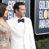 Irina Shayk et son compagnon Bradley Cooper - 76e cérémonie annuelle des Golden Globe Awards au Beverly Hilton Hotel à Los Angeles, le 6 janvier 2019.