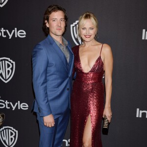 Malin Akerman et son mari Jack Donnelly à l'after party InStyle and Warner Bros pour la 76e cérémonie annuelle des Golden Globe Awards à Los Angeles, le 6 janvier 2019.