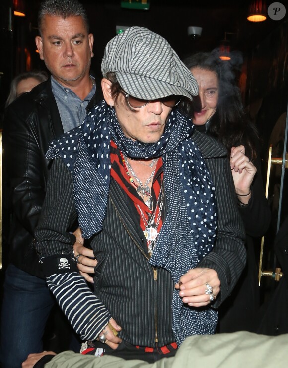 Johnny Depp à Londres le 15 novembre 2018.