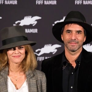 Vanessa Paradis et Samuel Benchetrit au photocall du film "Chien" au 32ème festival international du film francophone de Namur le 5 octobre 2017.