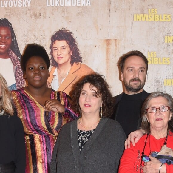 Audrey Lamy, Déborah Lukumuena, Noémie Lvovsky, Louis-Julien Petit, Adolpha Van Meerhaeghe et Corinne Masiero - Avant-première du film "Les Invisibles" au cinéma Gaumont Opéra à Paris, le 7 janvier 2019. © Coadic Guirec/Bestimage