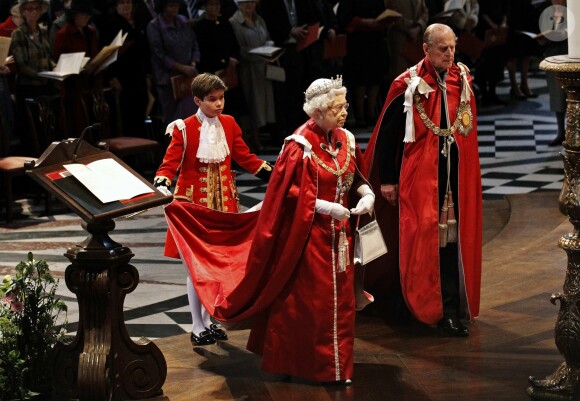 Arthur Chatto, petit neveu de la reine Elizabeth II. Ici en 2012, lors d'une cérémonie à la Cathédrale Saint Paul.