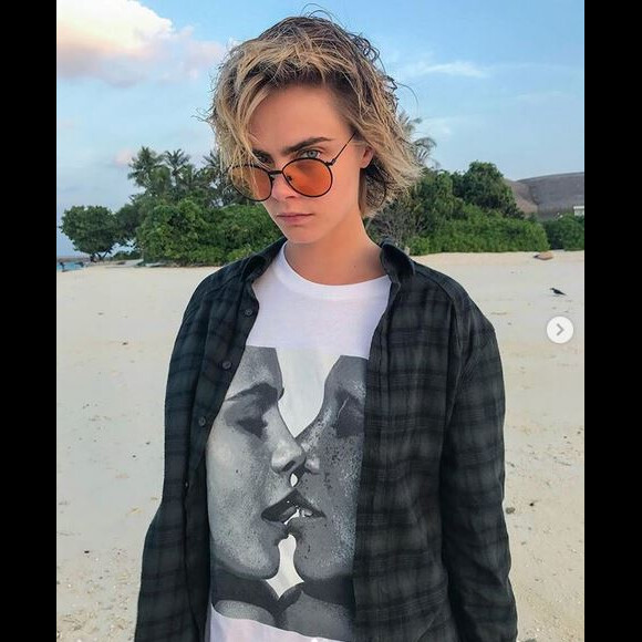 Cara Delevingne. Janvier 2019.