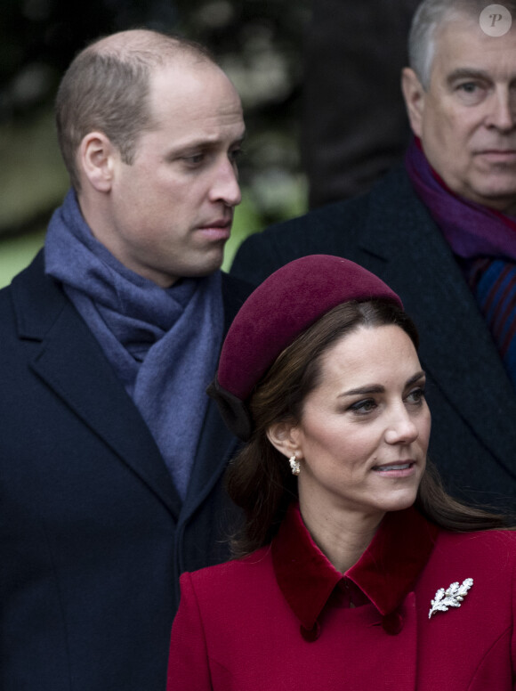Le prince William, duc de Cambridge, Kate Middleton, la duchesse de Cambridge - La famille royale britannique se rend à la messe de Noël à l'église Sainte-Marie-Madeleine à Sandringham, le 25 décembre 2018. 25 December 2018.