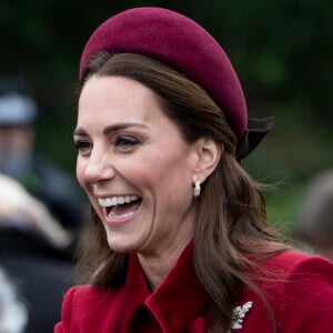 Kate Middleton, la duchesse de Cambridge - La famille royale britannique se rend à la messe de Noël à l'église Sainte-Marie-Madeleine à Sandringham, le 25 décembre 2018.