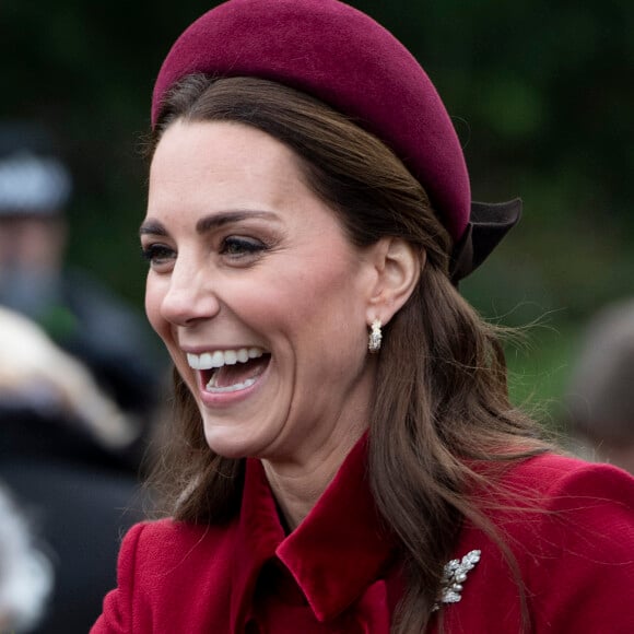 Kate Middleton, la duchesse de Cambridge - La famille royale britannique se rend à la messe de Noël à l'église Sainte-Marie-Madeleine à Sandringham, le 25 décembre 2018.