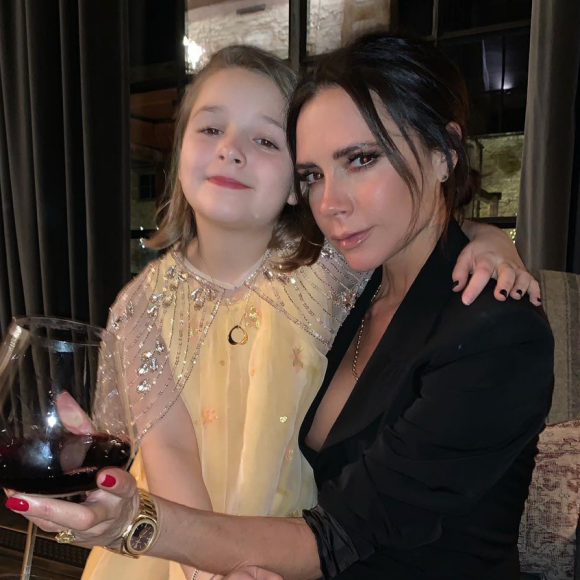 Victoria et Harper Beckham. Janvier 2019.