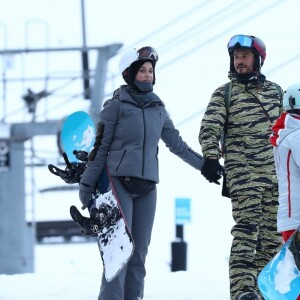 Exclusif - Katy Perry et son compagnon Orlando Bloom à la sortie du Cloud Nine Alpine Bistro à Aspen, Colorado, le 30 décembre 2018.