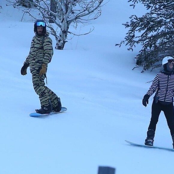 Exclusif - Katy Perry et son compagnon Orlando Bloom à la sortie du Cloud Nine Alpine Bistro à Aspen, Colorado, le 30 décembre 2018.