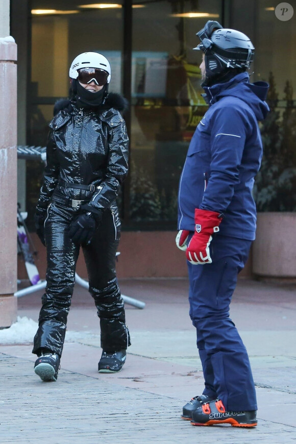 Exclusif - Orlando Bloom et sa compagne Katy Perry font du ski à Aspen, le 2 janvier 2019.