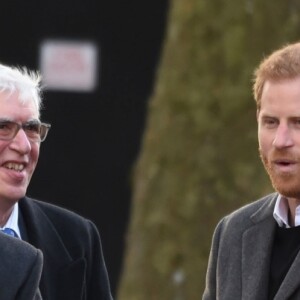 Le prince Harry, duc de Sussex, et Meghan Markle (enceinte), duchesse de Sussex, arrivent à Birkenhead, le 14 janvier 2019.