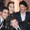 Shaïn Boumedine (Révélations César 2019 – Comédien dans Mektoub My Love: Canto Uno), Marion Cotillard, son compagnon Guillaume Canet et Anthony Bajon (Révélations César 2019 – Comédien dans La Prière) - Soirée des révélations des César 2019 au Petit Palais à Paris, France, le 14 janvier 2019. © Olivier Borde/Bestimage