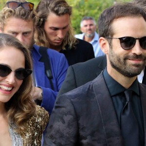 Natalie Portman et son mari Benjamin Millepied arrivent à l'hôtel Excelsior lors du 75ème festival du film de Venise, la Mostra, le 4 septembre 2018