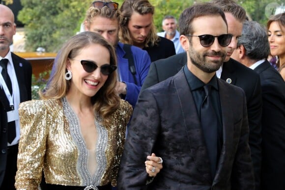 Natalie Portman et son mari Benjamin Millepied arrivent à l'hôtel Excelsior lors du 75ème festival du film de Venise, la Mostra, le 4 septembre 2018