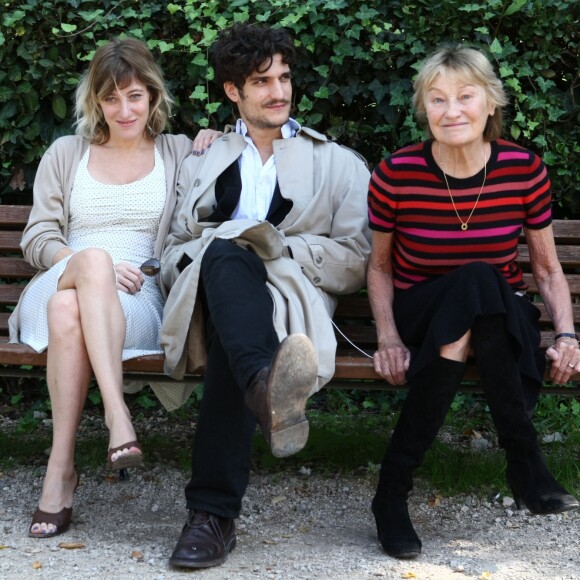 Valeria Bruni Tedeschi, son ex-compagnon Louis Garrel et Marisa Borini - L'equipe du film "Un Chateau en Italie" de Valeria Bruni Tedeschi à Rome, le 22 Octobre 2013.