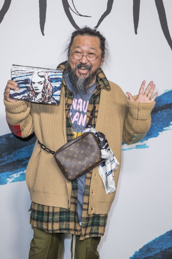 Takashi Murakami lors du photocall du défilé Christian Dior Homme automne hiver 2018/2019 au Champs de Mars à Paris le 18 janvier 2019. © Olivier Borde / Bestimage