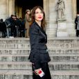 Carice van Houten arrive au défilé Schiaparelli lors de la Fashion Week Haute Couture collection printemps/été 2019 de Paris, France, le 21 janvier 2019. © CVS/Bestimage