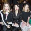 Melissa George, Carice van Houten, Laura Carmichael et Michelle Dockery au front row du défilé Schiaparelli lors de la Fashion Week Haute Couture collection printemps/été 2019 de Paris, France, le 21 janvier 2019. © Olivier Borde/Bestimage
