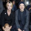 Virgine Efira, Guillaume Canet et Juliette Binoche en front row du défilé de mode Haute-Couture printemps-été 2019 "Giorgio Armani Prive Haute Couture" à Paris le 22 janvier 2019. © Olivier Borde / Bestimage