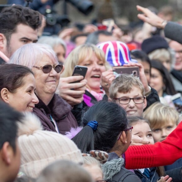 Le prince Harry et Meghan Markle lors d'une visite à Birkenhead le 14 janvier 2019.