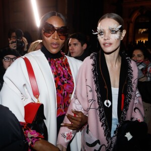 Naomi Campbell, Natalia Vodianova - Défilé Valentino, collection Haute Couture printemps-été 2019 à l'hôtel Salomon de Rotschild lors de la Fashion Week de Paris, le 23 janvier 2019. © Veeren-CVS/Bestimage