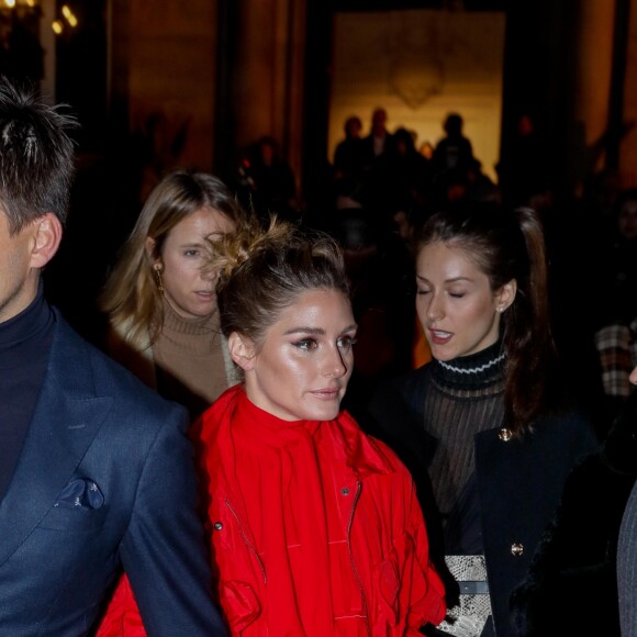 Olivia Palermo et son mari Johannes Huebl - Arrivées des people au défilé de mode Haute-Couture printemps-été 2019 Valentino à l'hôtel Salomon de Rotschild à Paris le 23 janvier 2019. © Veeren-CVS/Bestimage