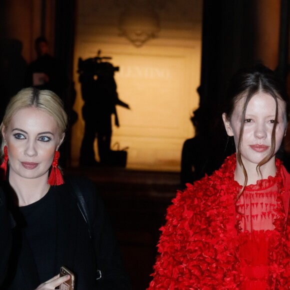 Mia Goth - Arrivées des people au défilé de mode Haute-Couture printemps-été 2019 Valentino à l'hôtel Salomon de Rotschild à Paris le 23 janvier 2019. © Veeren-CVS/Bestimage