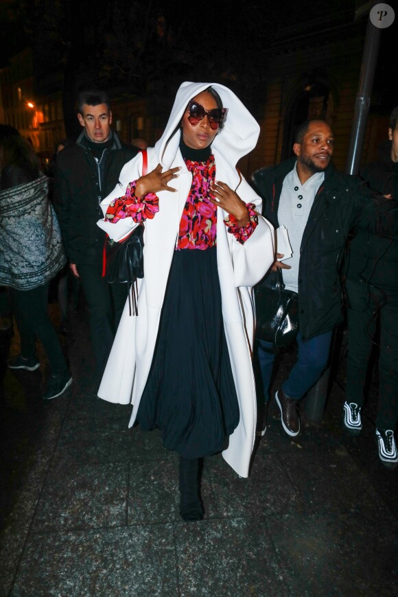 Naomi Campbell - Arrivées des people au défilé de mode Haute-Couture printemps-été 2019 Valentino à l'hôtel Salomon de Rotschild à Paris le 23 janvier 2019. © Veeren-CVS/Bestimage