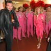 Exclusif - Céline Dion et Pepe Munoz se sont rendus au Moulin Rouge pour applaudir Nora une de leurs amies qui dansait pour la dernière fois sur la scène du célèbre cabaret à Paris le 24 janvier 2019.