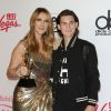 Céline Dion et son fils René Charles Angélil au press room de la soirée Billboard Music Awards à T-Mobile Arena à Las Vegas, le 22 mai 2016