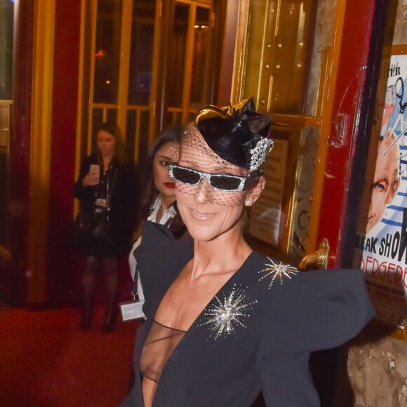 Céline Dion et Pepe Munoz arrivent aux Folies Bergère à Paris le 25 janvier 2019.