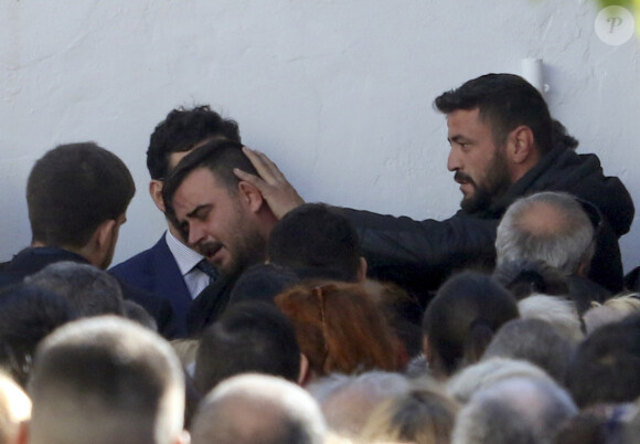 Image des obsèques du petit Julen Rosello, 2 ans, le 27 janvier 2019 à Malaga. Tombé dans un puits le 13 janvier 2019 à Totalan dans le sud de l'Espagne, l'enfant avait été retrouvé mort après 13 jours de recherches acharnées.